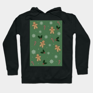 Christmas Green Pattern Hoodie